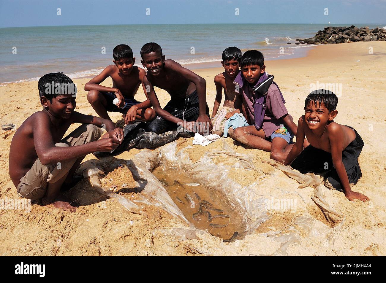 Sri Lanka, style de vie, gens, océan, plage, Asie, voyage, photo Kazimierz Jurewicz Banque D'Images