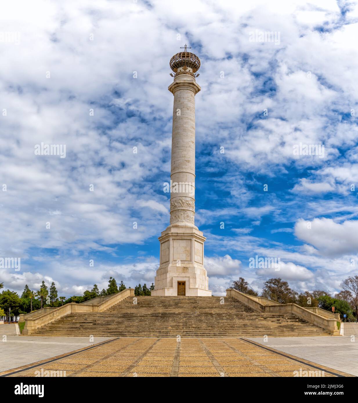 Le Monument aux découvreurs de l'Amérique à la Rabida Banque D'Images