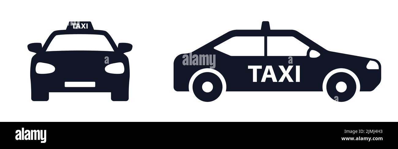 Icône de vecteur de taxi Illustration de Vecteur