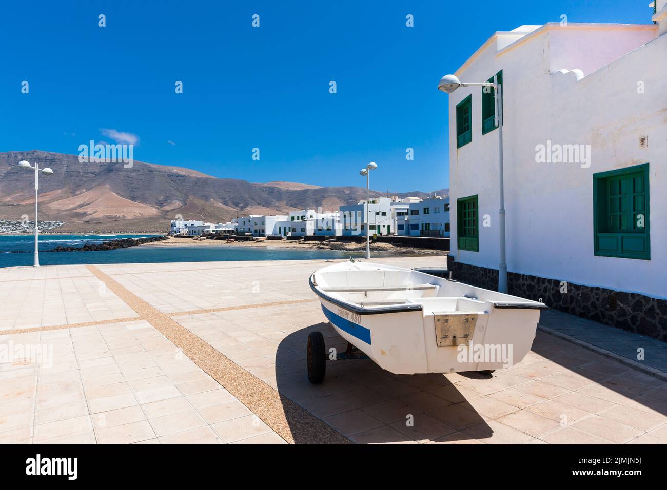 Utilisateur de Blick auf weisse HÃ¤dans Caleta de la Vila Banque D'Images