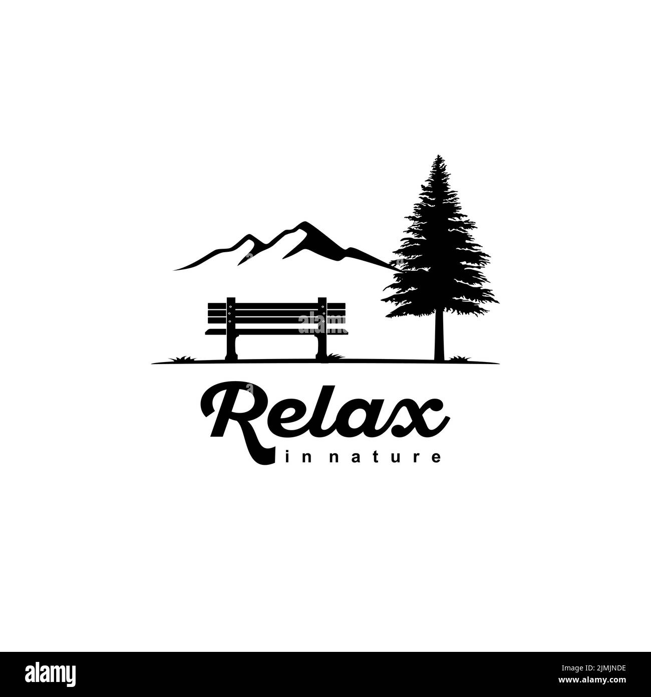 Banc en bois, vue sur la montagne et pins Paysage naturel Illustration inspiration Illustration de Vecteur Banc en bois, vue sur la montagne et pins Paysage naturel Illustration inspiration Illustration de Vecteur