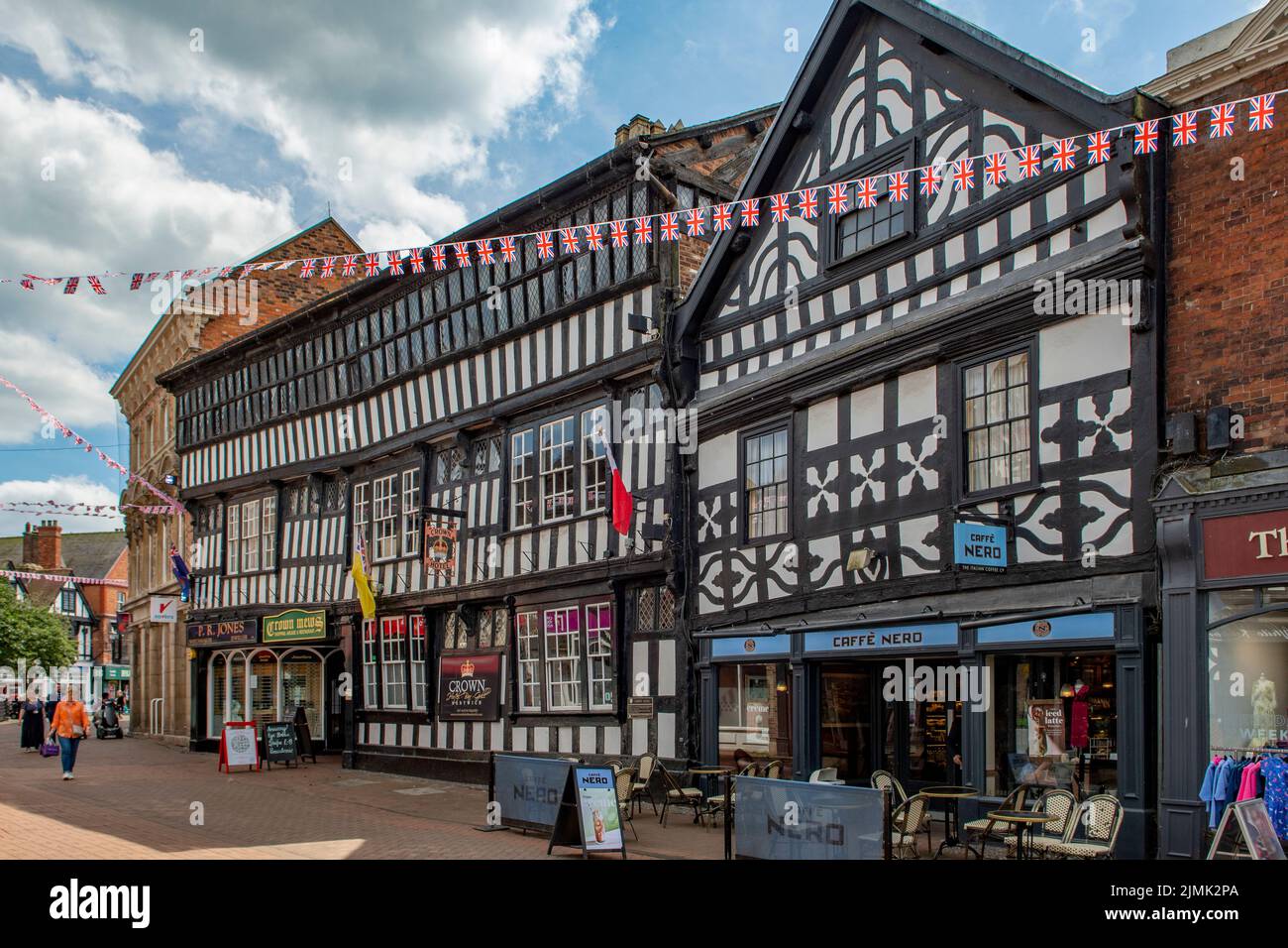 Hospital Street, Nantwich, Cheshire, Angleterre Banque D'Images