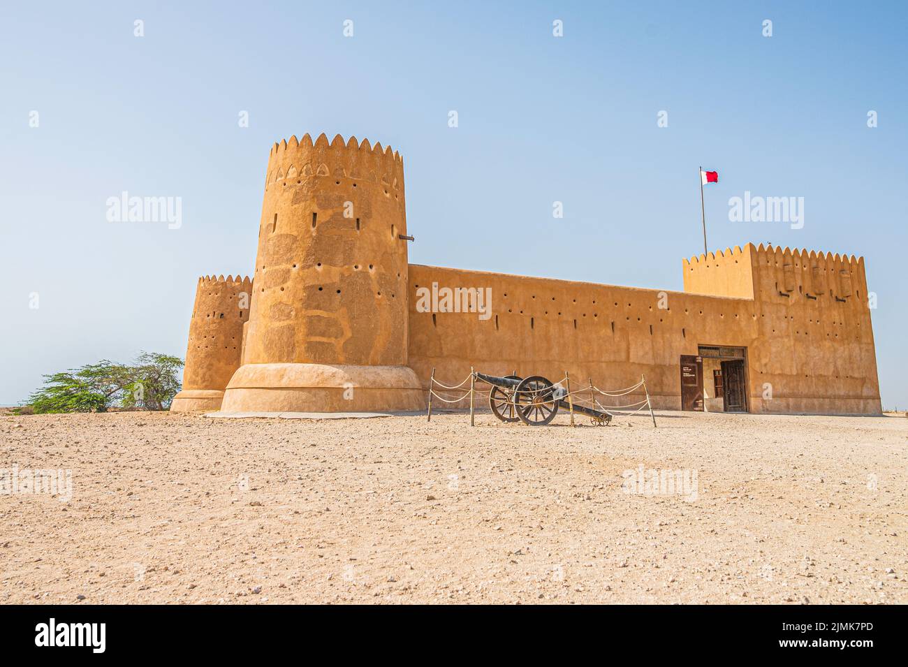 Al Zubarah fort est un site classé au patrimoine mondial du Qatar pour la coupe du monde de la FIFA 2022 Banque D'Images