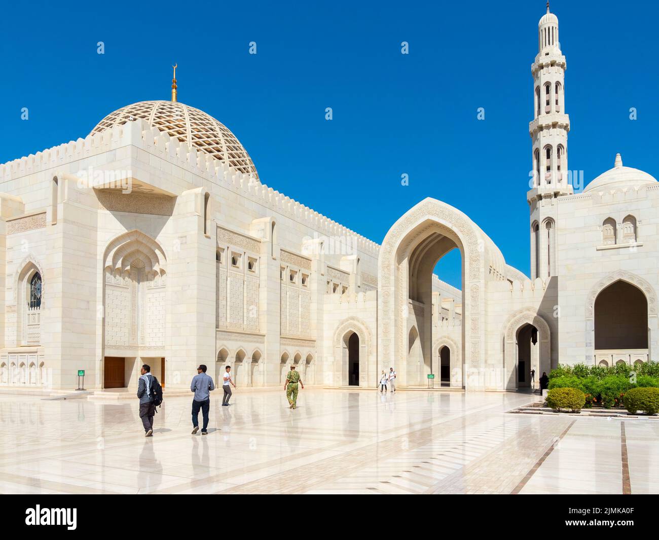 Grande mosquée du Sultan Qaboos Banque D'Images
