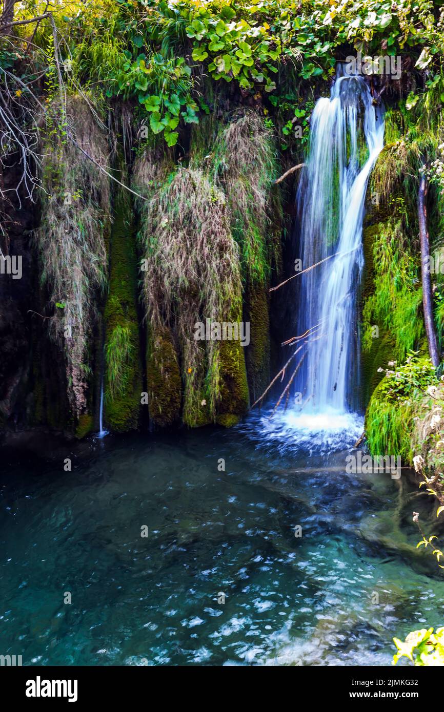 Nombreuses chutes d'eau par beau temps Banque D'Images