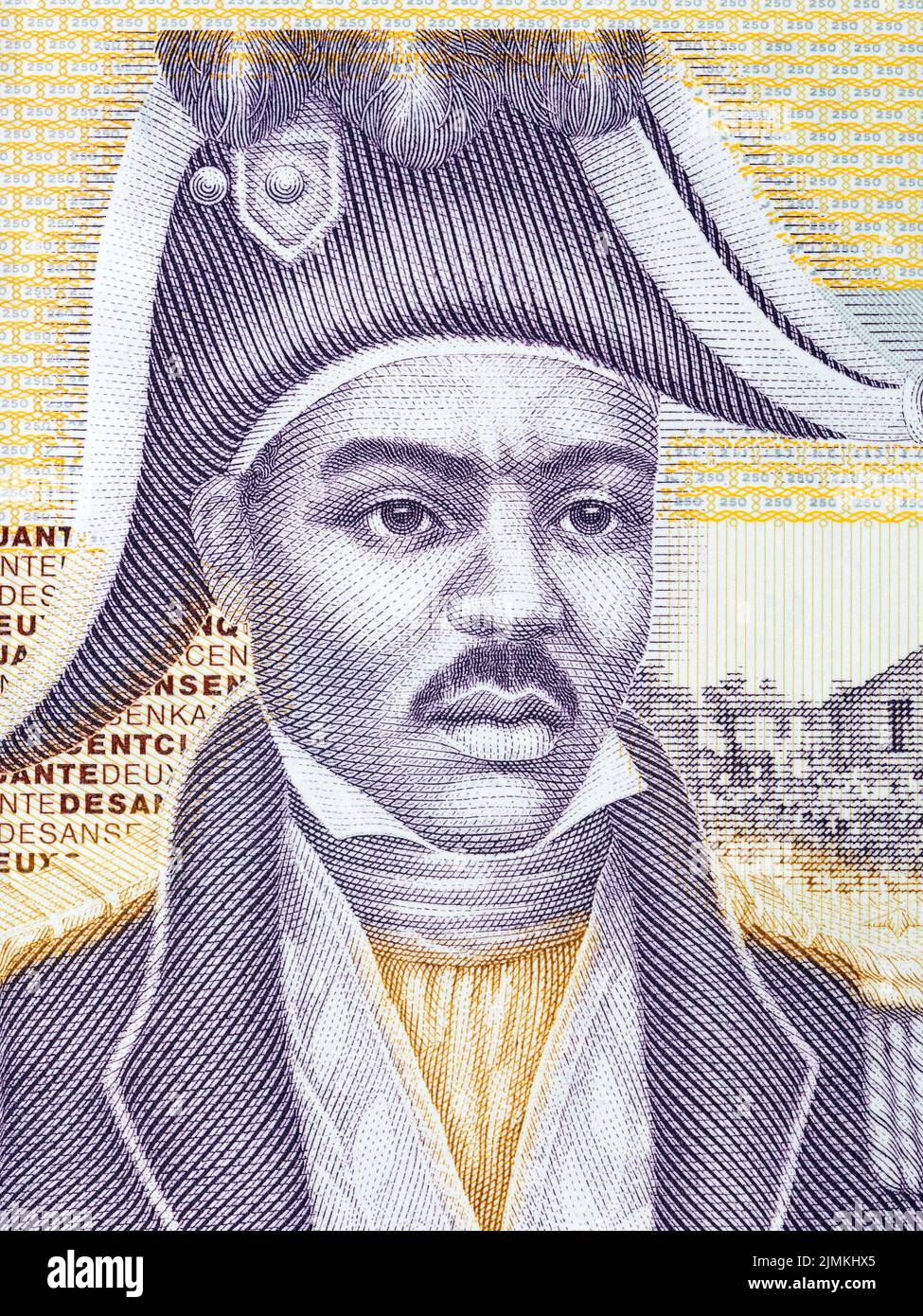 Jean-Jacques Dessalines portrait de l'argent haïtien - Gourde Banque D'Images