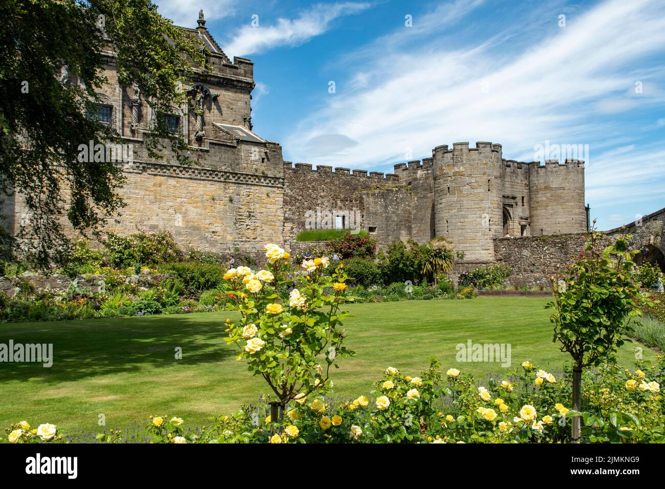 Le jardin de la reine Anne à Stirling Castle, Stirling, Central Lowlands, Écosse Banque D'Images
