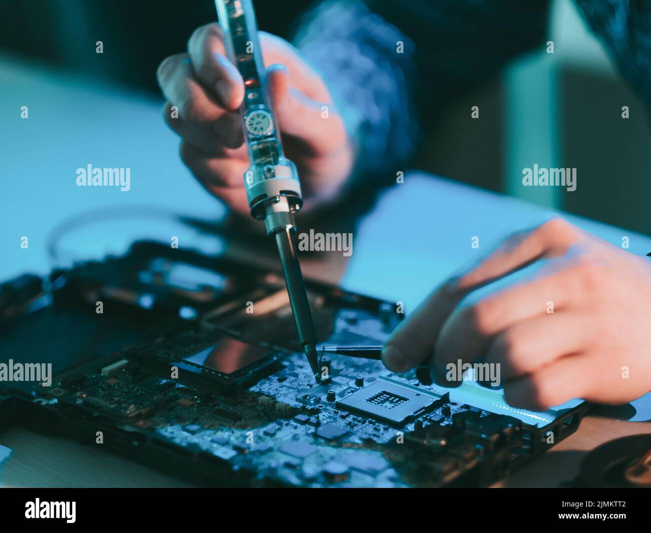 maintenance du matériel d'ingénierie électronique Banque D'Images
