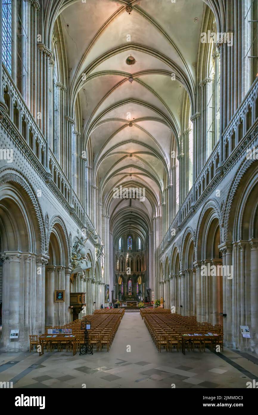 Cathédrale de Bayeux, France Banque D'Images