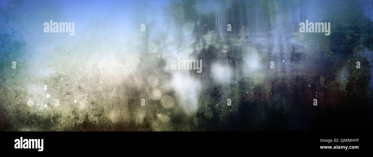 Wald zwilicht ruhestà¤tte lichter blaue stunde Banque D'Images