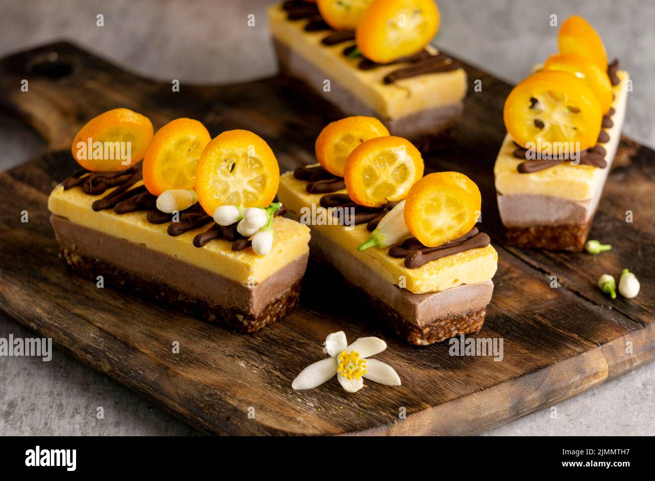 Composition délicieux gâteaux faits maison Banque D'Images