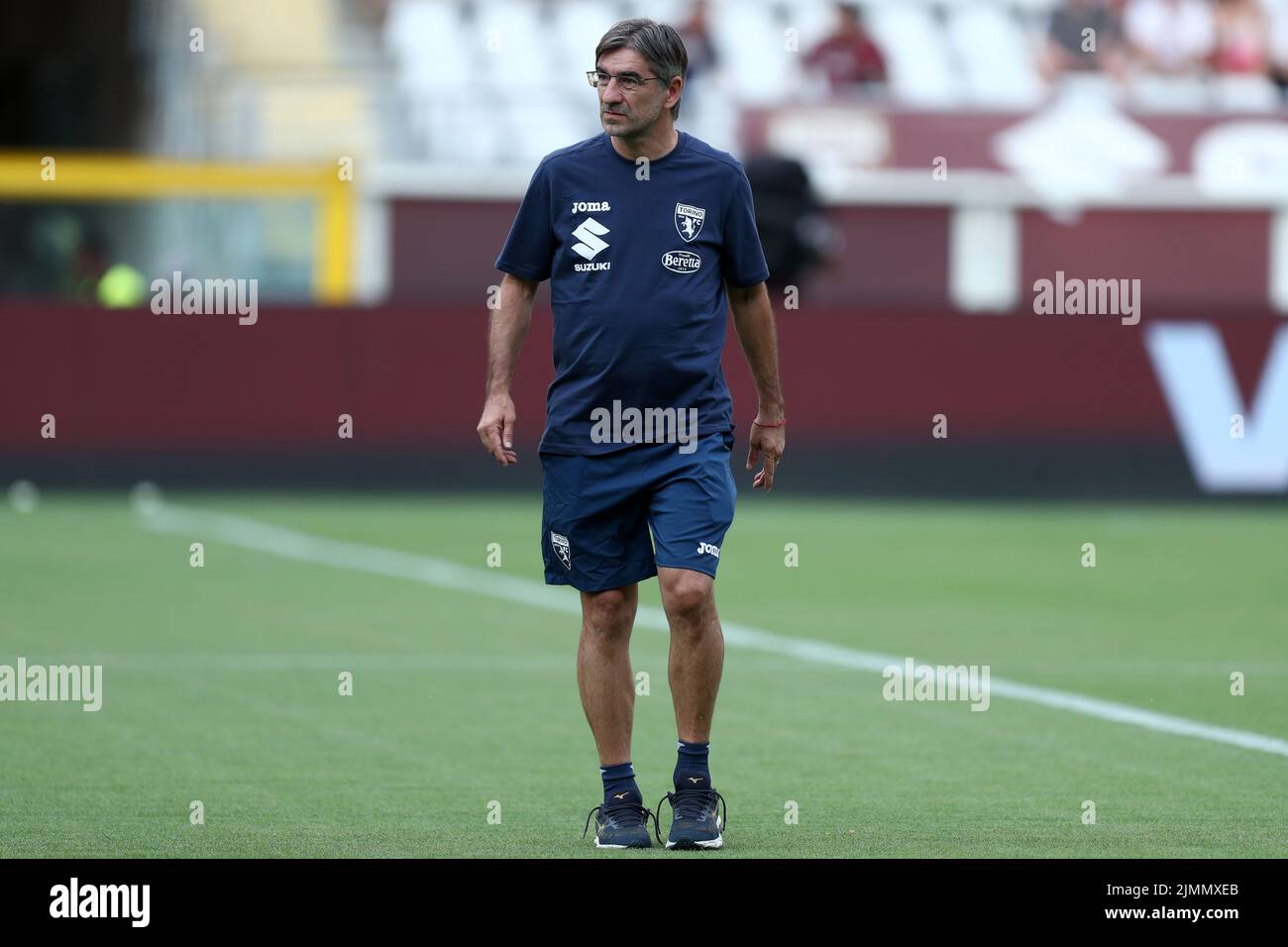 Ivan Juric, entraîneur en chef du FC de Turin , regarde pendant le coléoptère de Coppa Italia entre le FC de Turin et le FC de Palerme au Stadio Olimpico sur 6 août 2022 à Turin, Italie . Banque D'Images