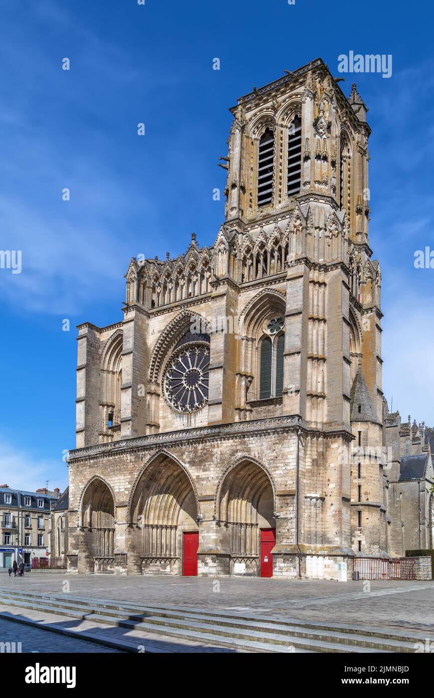 Cathédrale de Soissons, France Banque D'Images