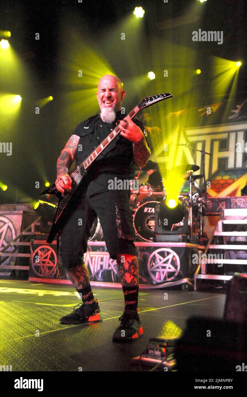 GARY, IN - AOÛT 4: Anthrax se produisant au Hard Rock Casino à Gary, Indiana sur 4 août 2022 Credit: Gene Ambo/MediaPunch Banque D'Images