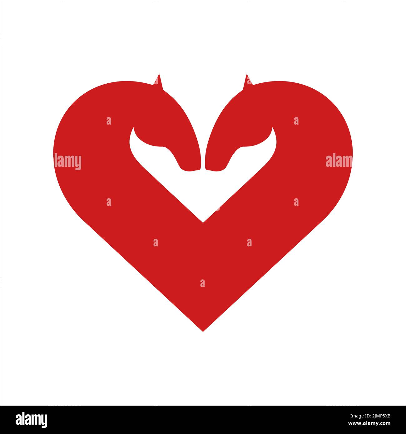 Amour de cheval Banque D'Images