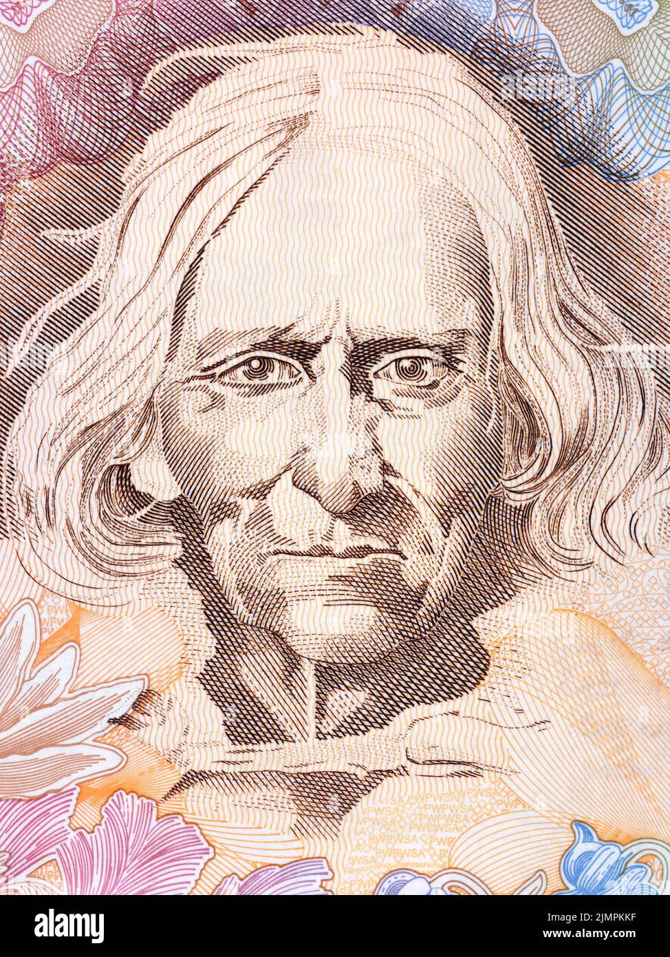 Jan Krzeptowski - Sabala, portrait d'origine polonaise Banque D'Images