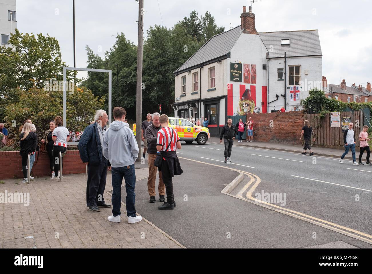 Sheffield United contre Millwall FC au stade Bramall Lane à Sheffield, au championnat EFL, 6 août 2022 Banque D'Images