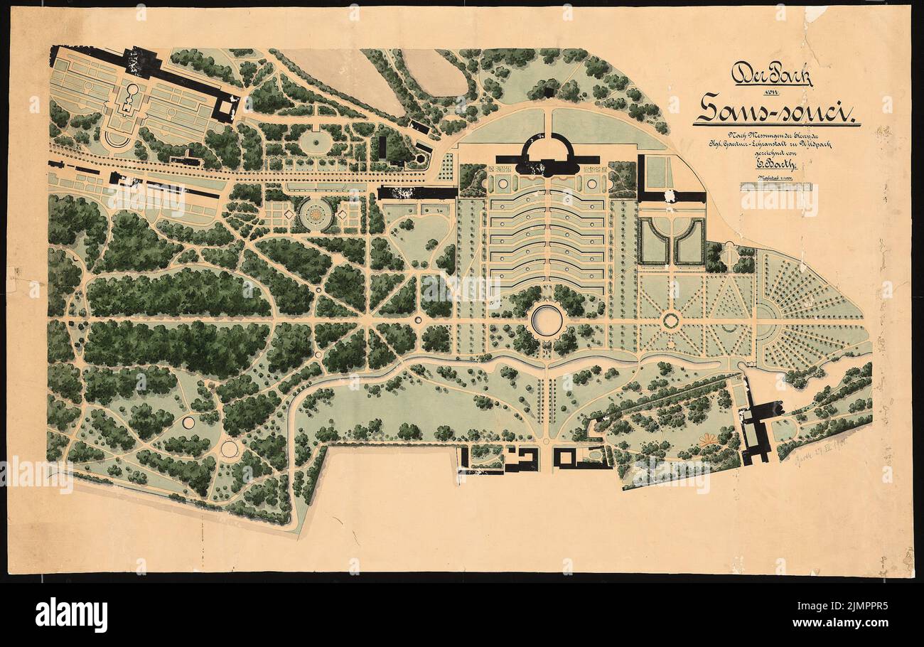 Parc de sanssouci im grundriss 1 Banque de photographies et d’images à