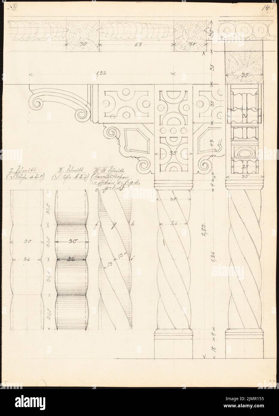 Lehmgrübner Paul (1855-1916), hôtel de ville de Hannoversch Münden (1898): Ensemble. Crayon sur la boîte, 35,2 x 25,2 cm (y compris les bords du scan) Lehmgrübner Paul (1855-1916): Rathaus, Hann. Münden Banque D'Images