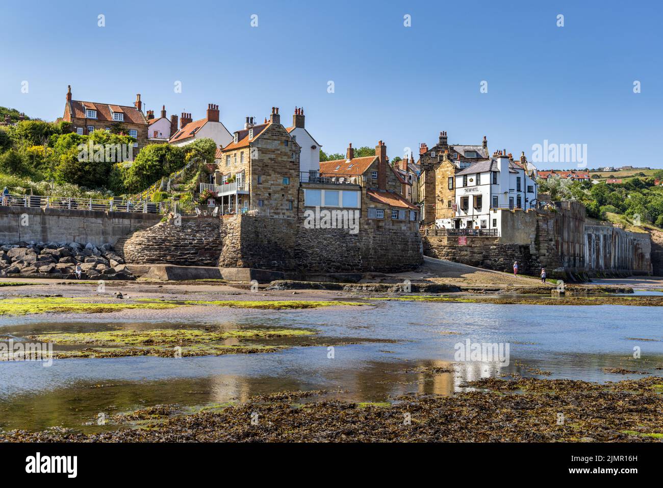 Robin Hood's Bay, sur la côte du Yorkshire du Nord, en Angleterre. Banque D'Images