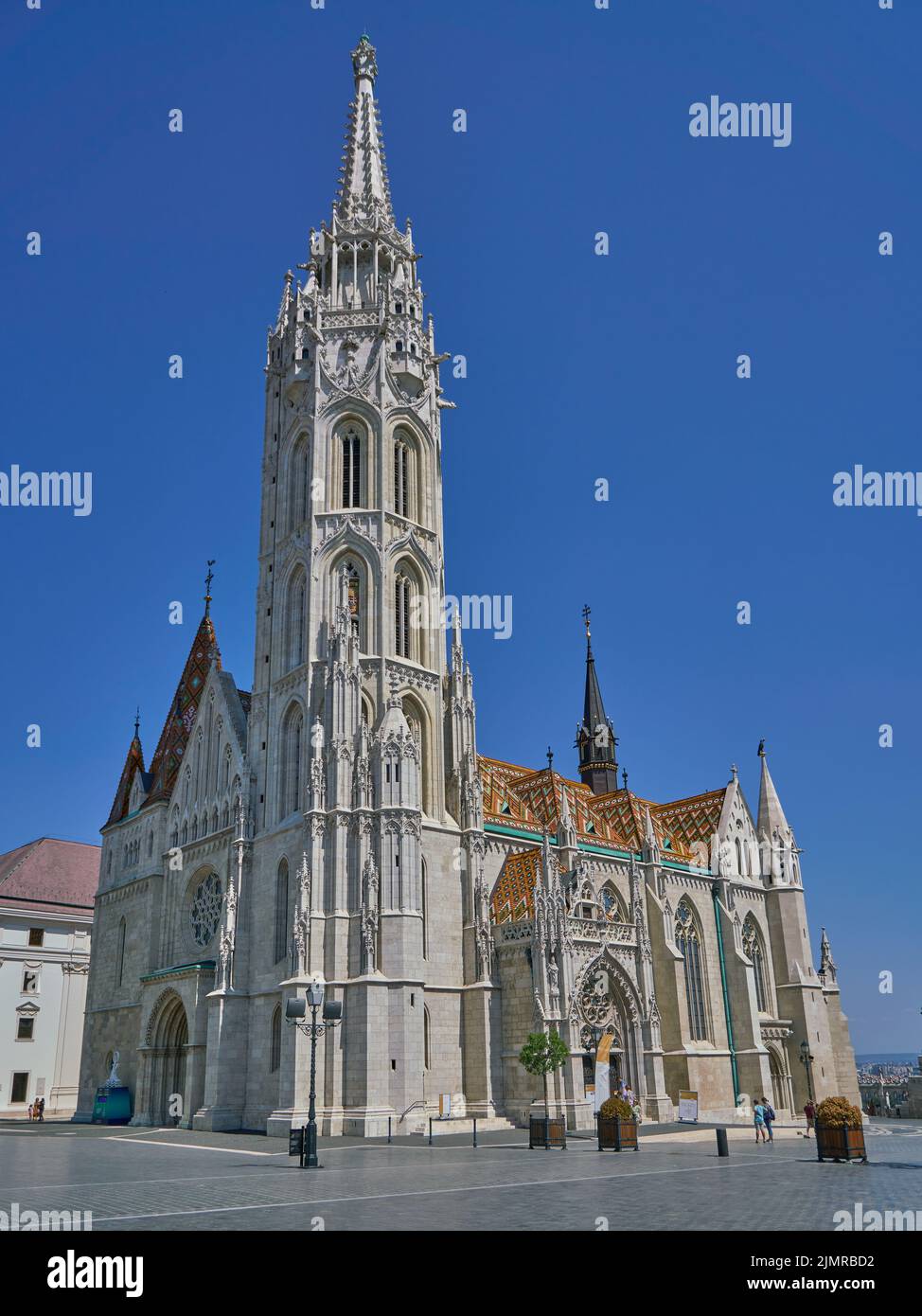 L'église de l'Assomption du château de Buda (église Matthias) à Budapest, Hongrie Banque D'Images