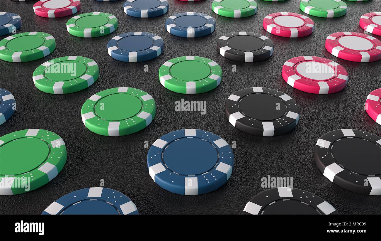 Jetons de poker Banque D'Images