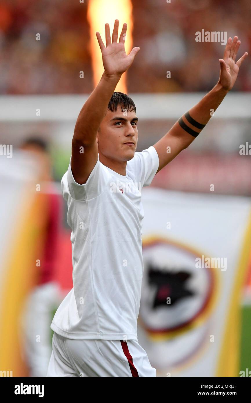 Rome, Italie. 07th août 2022. Paulo Dybala d'AS Roma lors du match de football amical d'avant-saison entre AS Roma et de Shakhtar Donetsk au stade Olimpico à Rome (Italie), 7 août 2022. Photo Antonietta Baldassarre/Insidefoto crédit: Insidefoto di andrea staccioli/Alamy Live News Banque D'Images