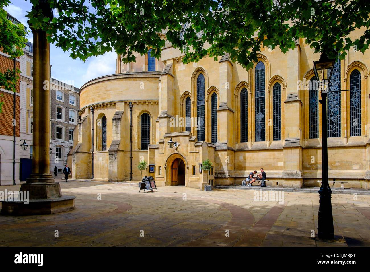 Temple Church, Temple, Londres, Royaume-Uni. Banque D'Images