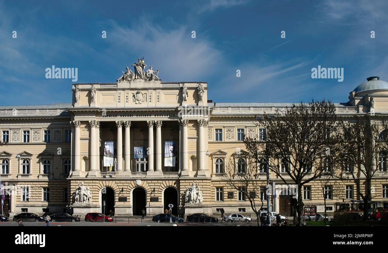 Opéra de Lviv, Solomiya Krushelnytska State Academic Opera and Ballet Theatre à Lviv, Ukraine Banque D'Images