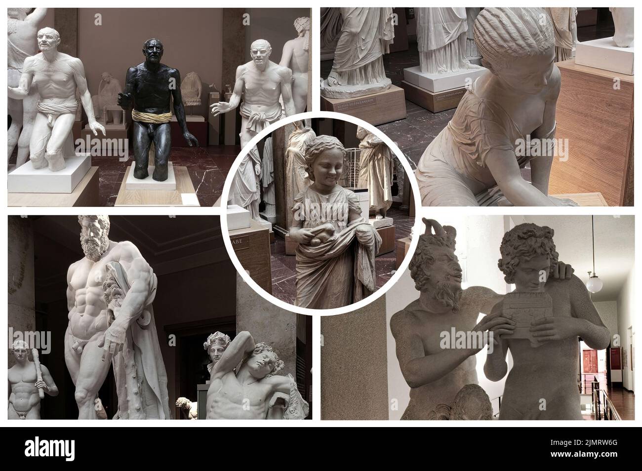 Le Musée des moulages (für Abgüsse) des statues classiques est une collection de moulages en plâtre de sculptures anciennes à Munich Banque D'Images