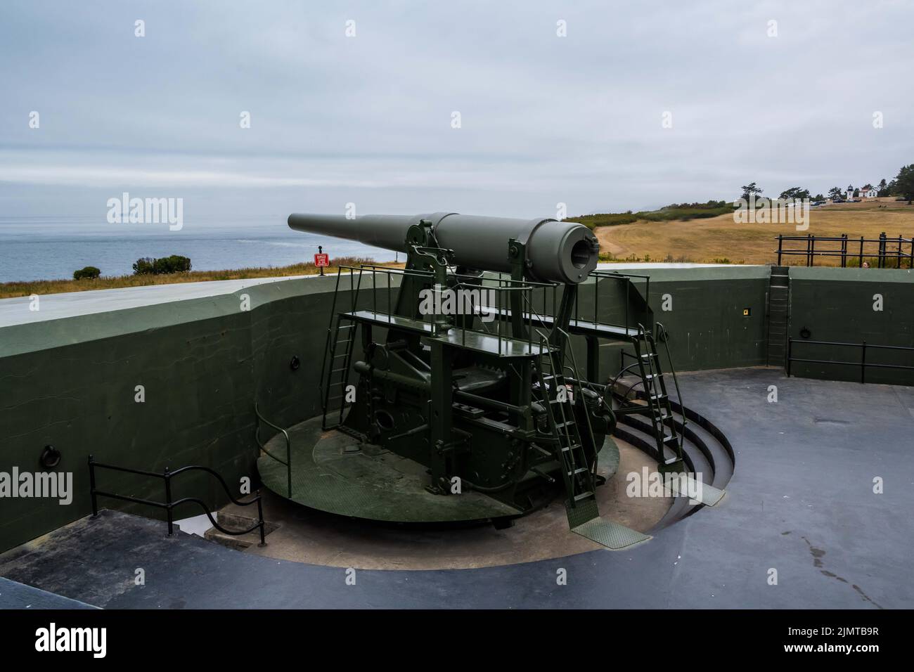 Une réserve de forts militaires à Whidbey Island, Washington Banque D'Images