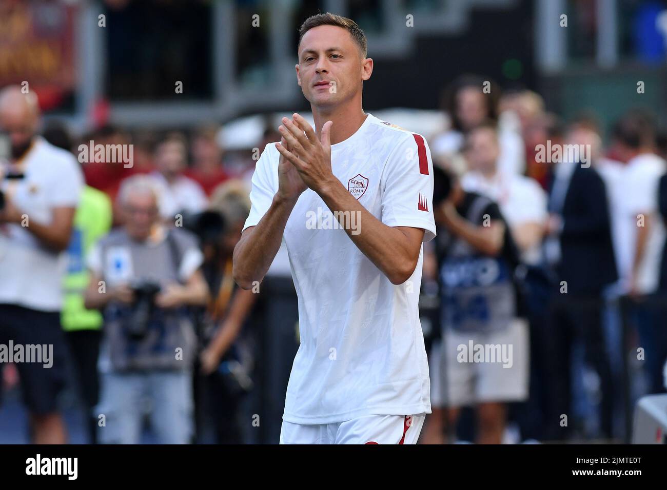 Stadio Olimpico, Rome, Italie. 07th août 2022. Friendly match football Roma v Shakhtar Donetsk: Nemanja Matic of AS Roma crédit: Action plus Sports/Alamy Live News Banque D'Images