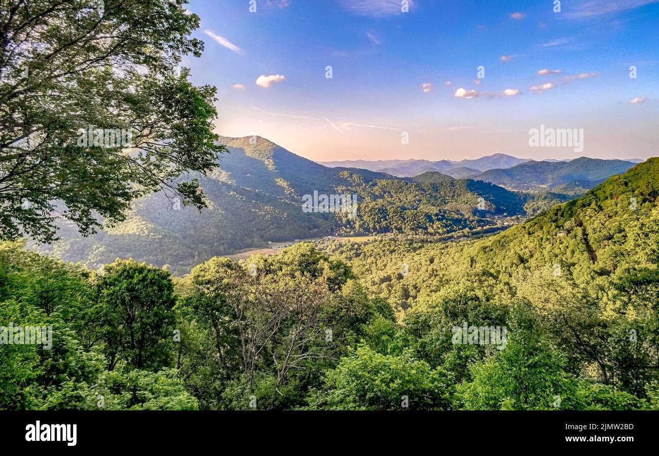 Magnifique paysage de la nature dans la vallée de maggie en Caroline du Nord Banque D'Images