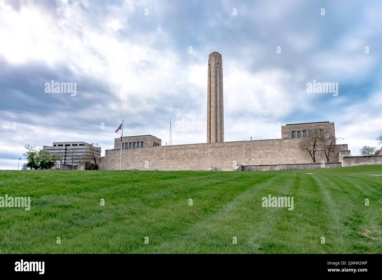 Mémorial de la première Guerre mondiale de Kansas City pendant la journée Banque D'Images