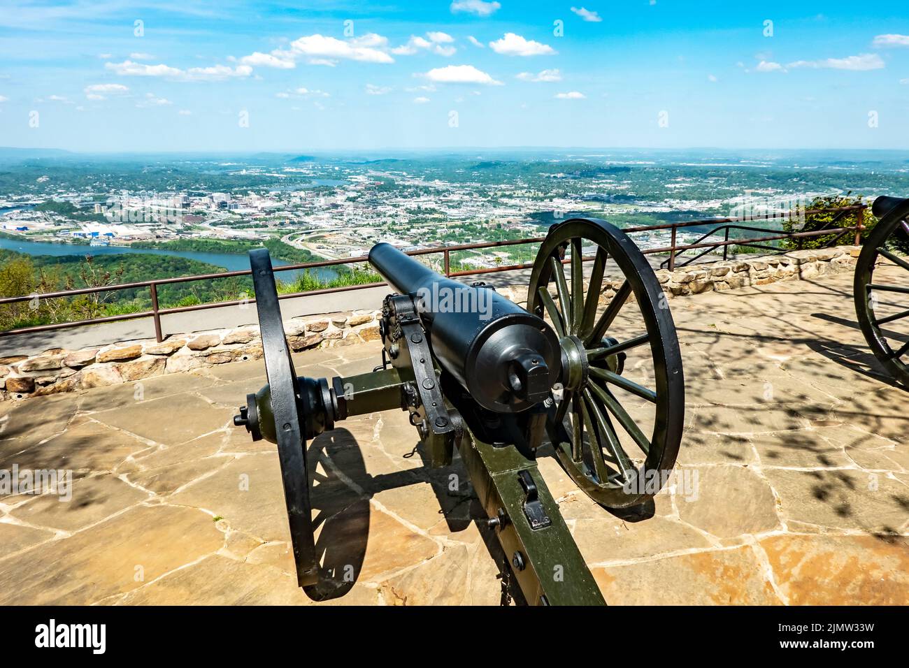 Chattanooga, Tennessee, USA vues depuis la montagne Lookout Banque D'Images