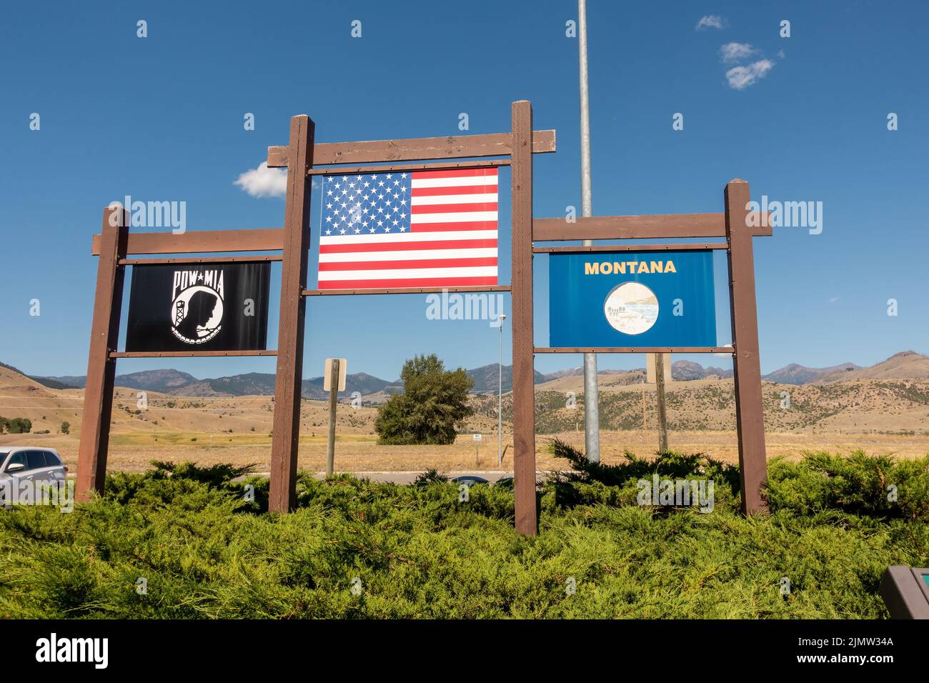 Scènes autour du parc national de yellowstone dans le wyoming Banque D'Images