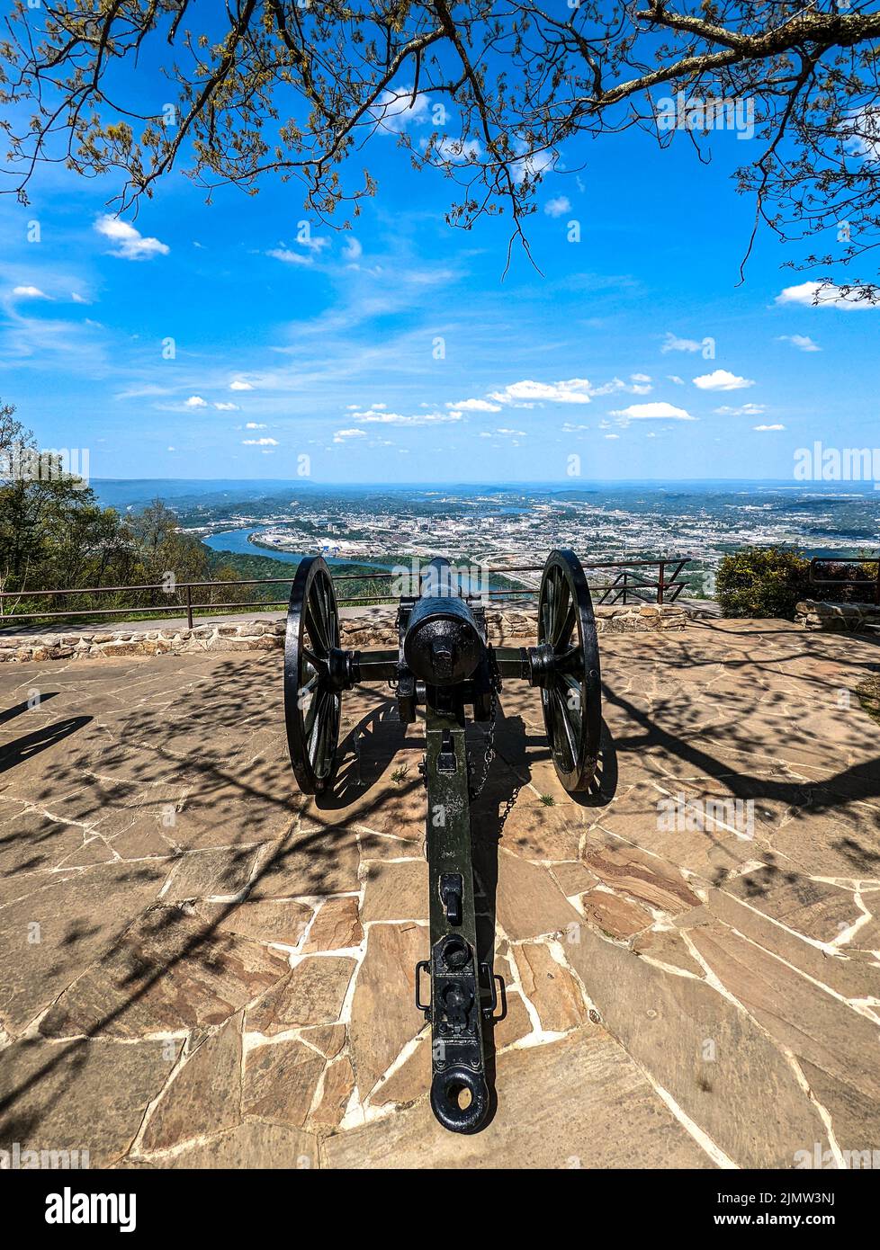 Chattanooga, Tennessee, USA vues depuis la montagne Lookout Banque D'Images