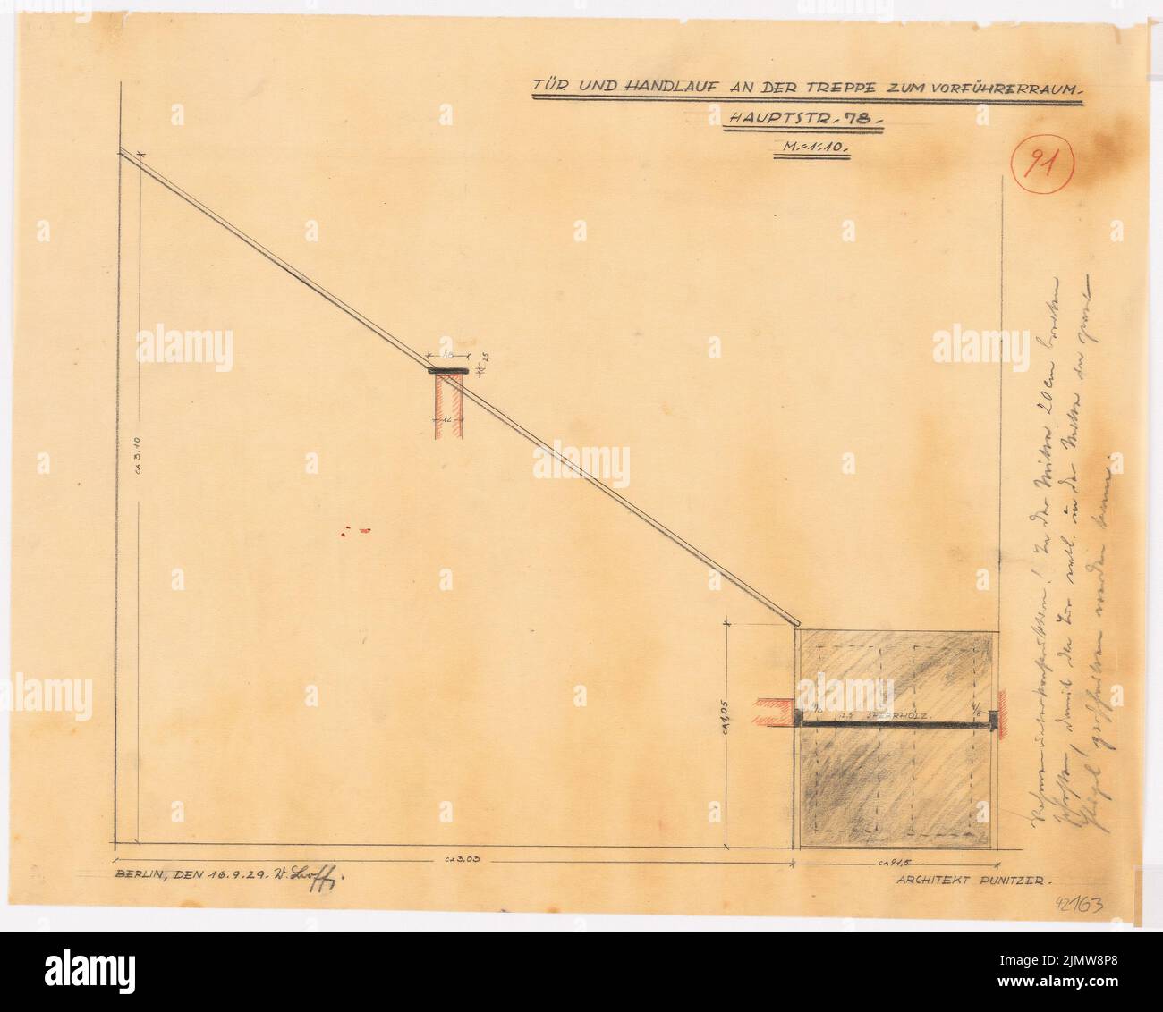 Punitzer Martin (1889-1949), Roxy-Palast, Berlin-Schöneberg (1929): Contenu du plan N.N. détecté. Matériel/technologie N.N. enregistré, 41,4 x 51,7 cm (y compris les bords de balayage) Punitzer Martin (1889-1949): Roxy-Palast, Berlin-Schöneberg Banque D'Images