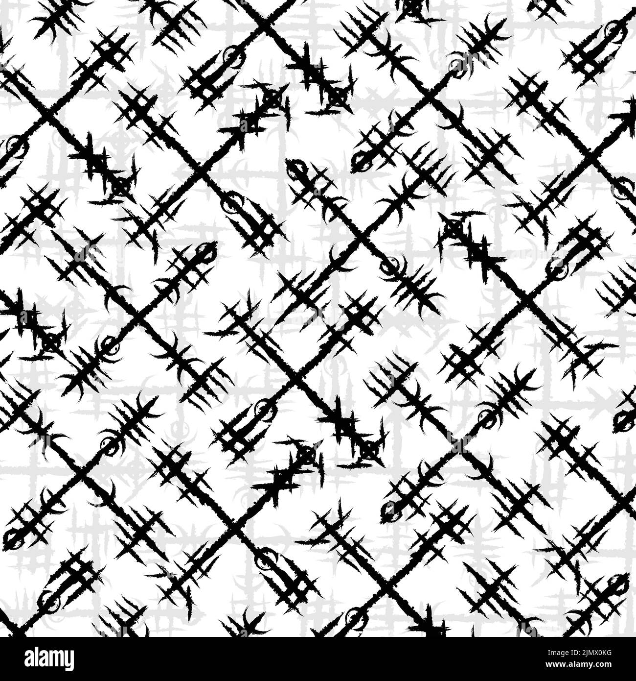 Fond vert viking blanc sans couture Illustration de Vecteur