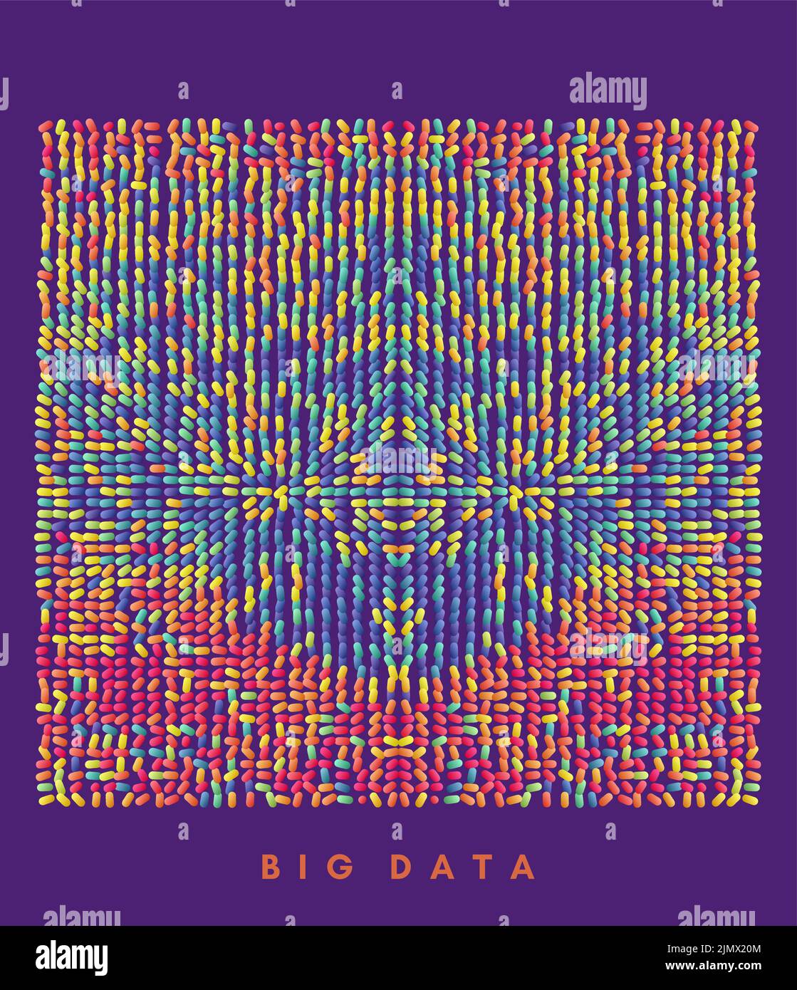 Arrière-plan abstrait avec des ovales de couleur. Illustration vectorielle. Illustration de Vecteur