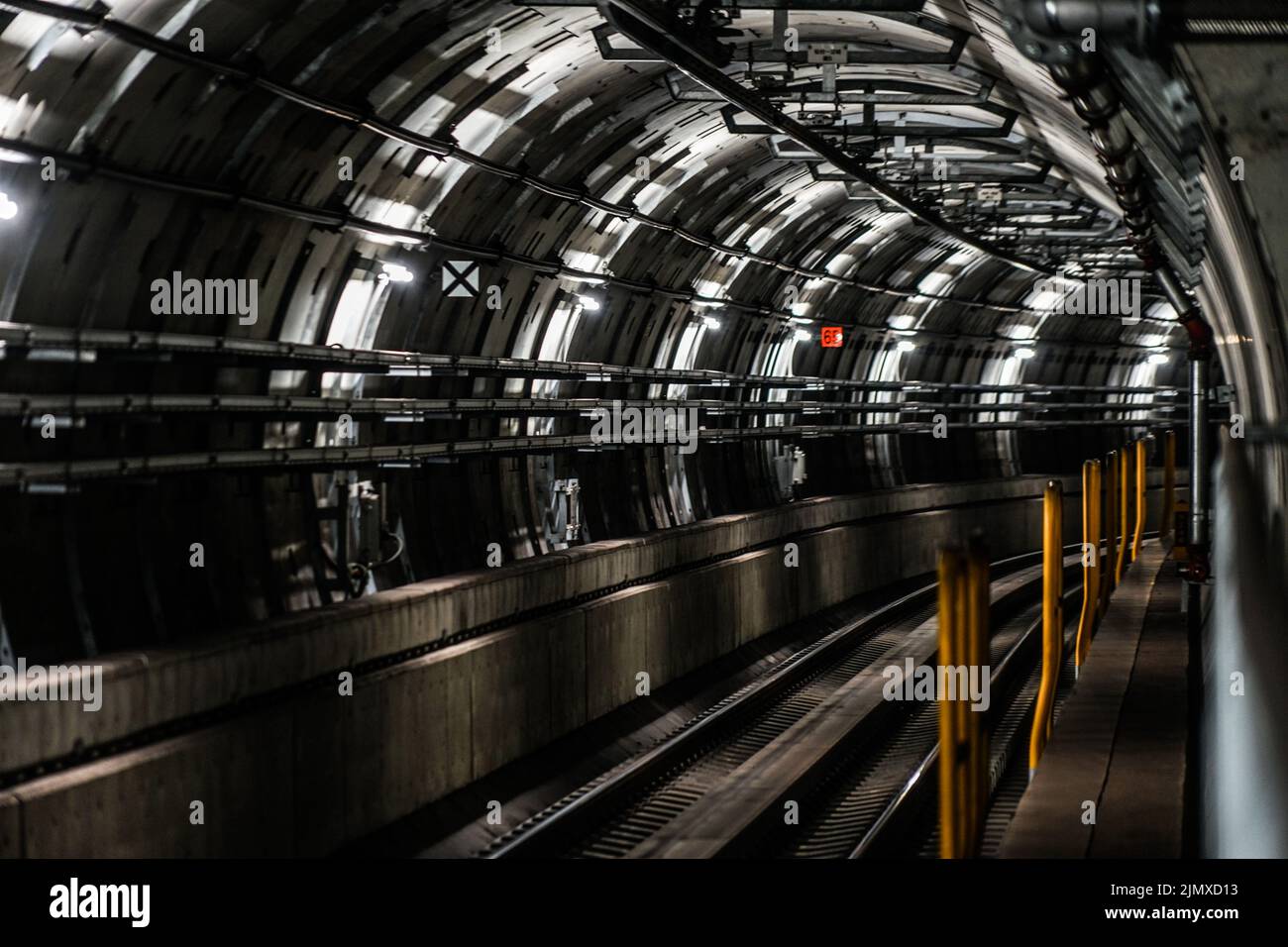 Tunnel de métro municipal de Sendai Banque D'Images