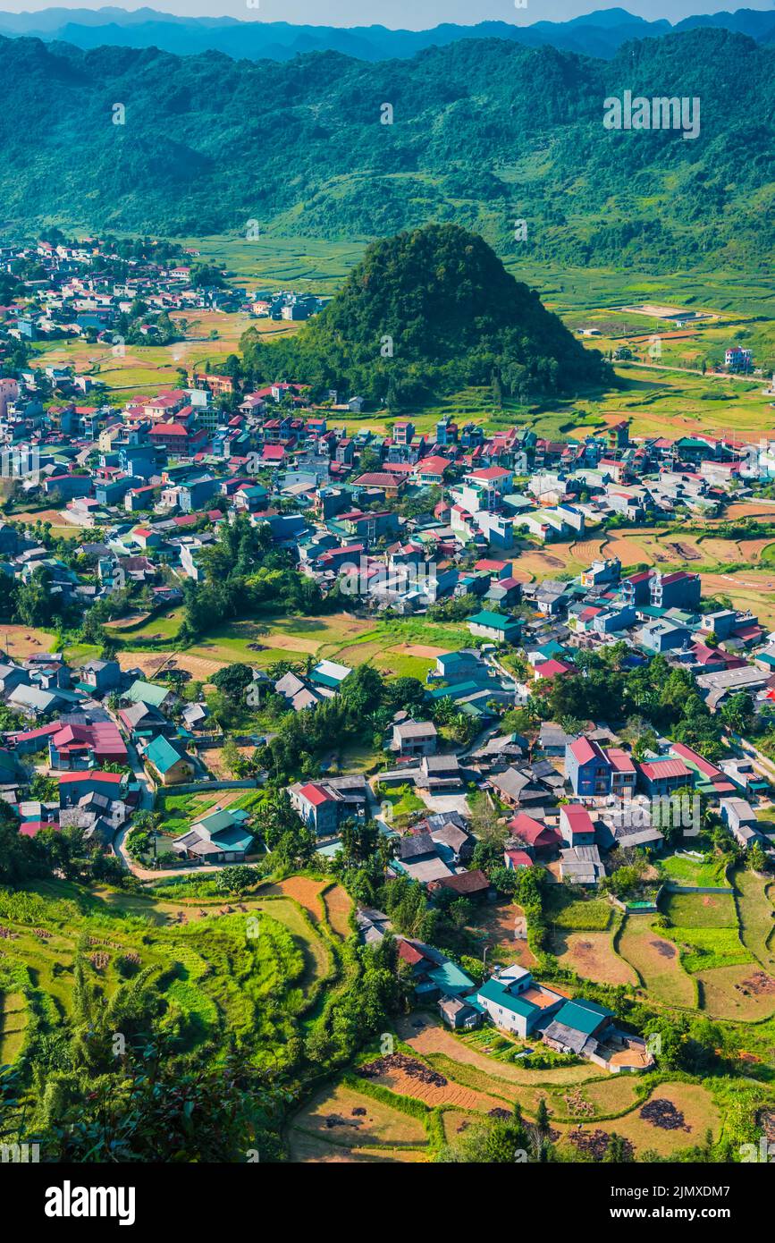 Quan Ba porte du ciel dans la province de Ha Giang Banque D'Images