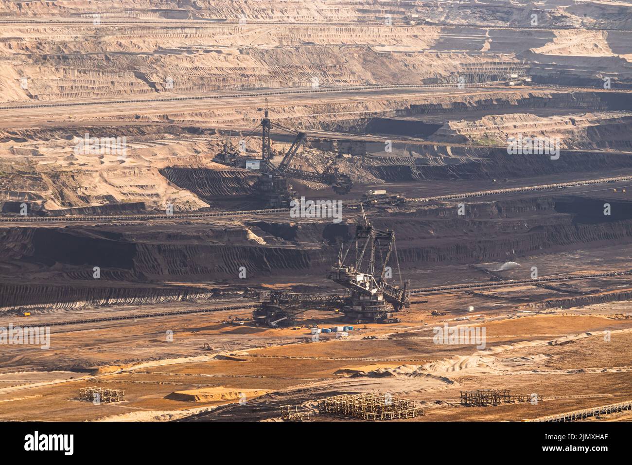 mine de charbon brun hambach en allemagne Banque D'Images