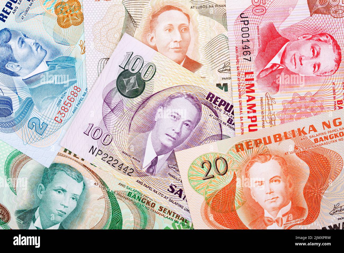 Vieux peso philippin, un contexte d'affaires Banque D'Images