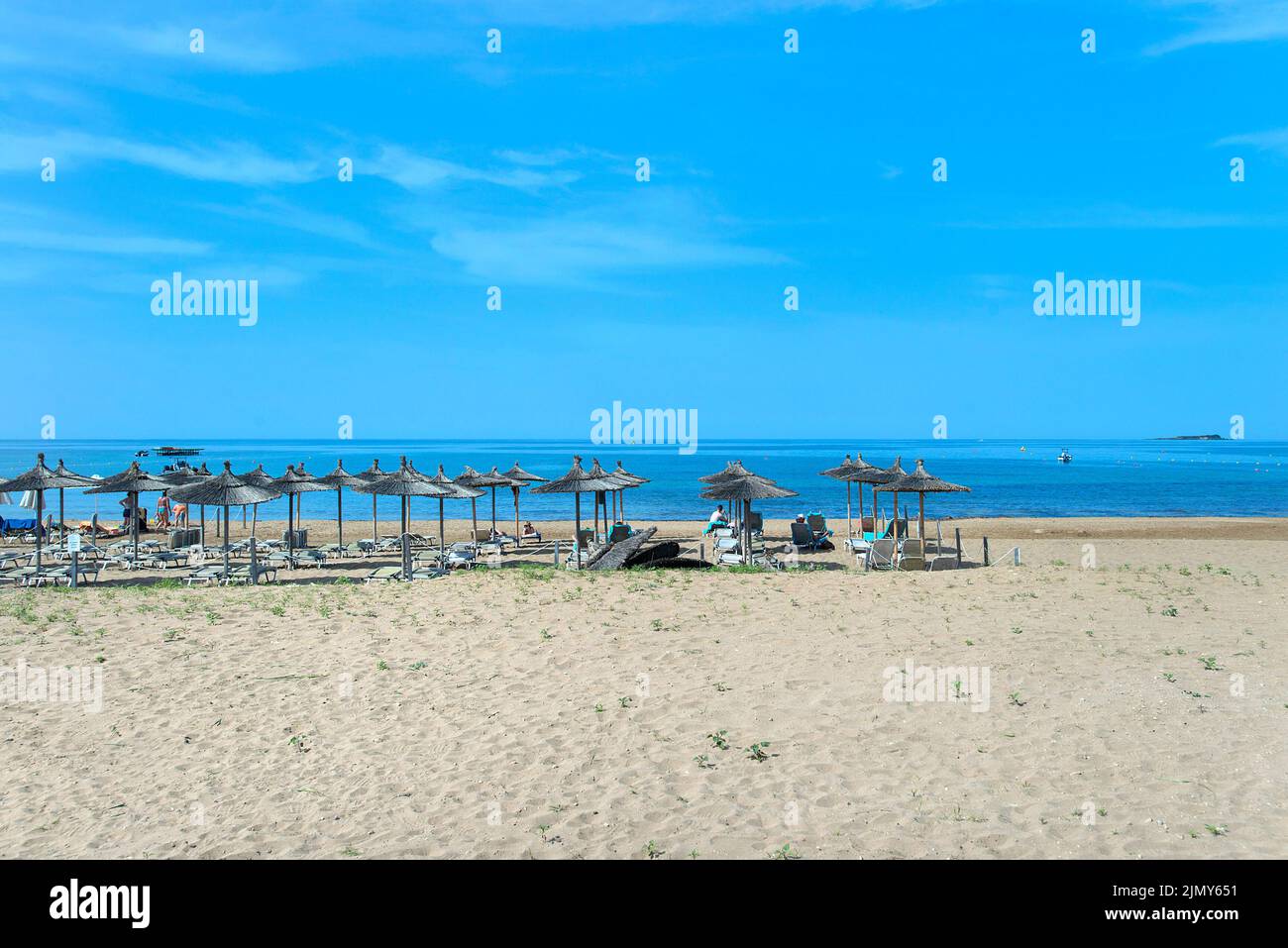 Agios Georgios, Plage d'Issos, Corfou, Iles Ioniennes, Grèce Banque D'Images
