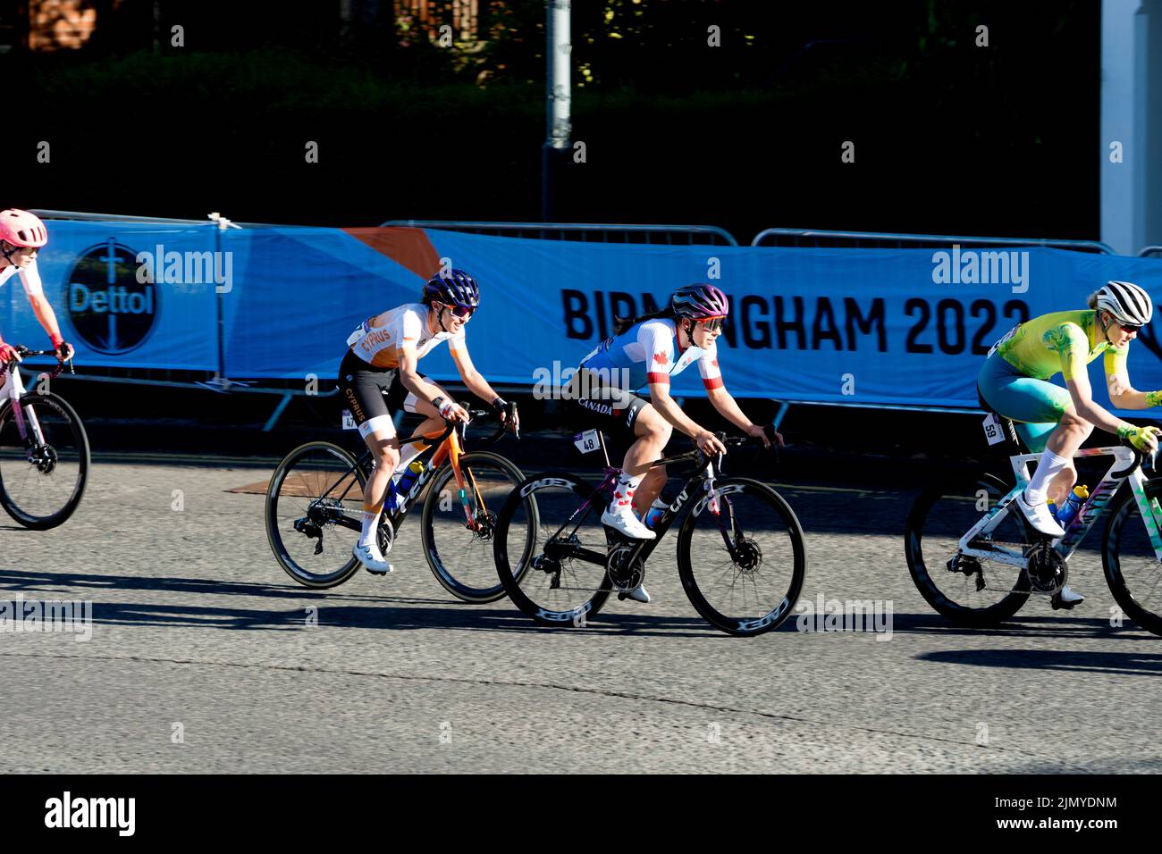 Course cycliste féminine des Jeux du Commonwealth de 2022, Warwick, Royaume-Uni Banque D'Images