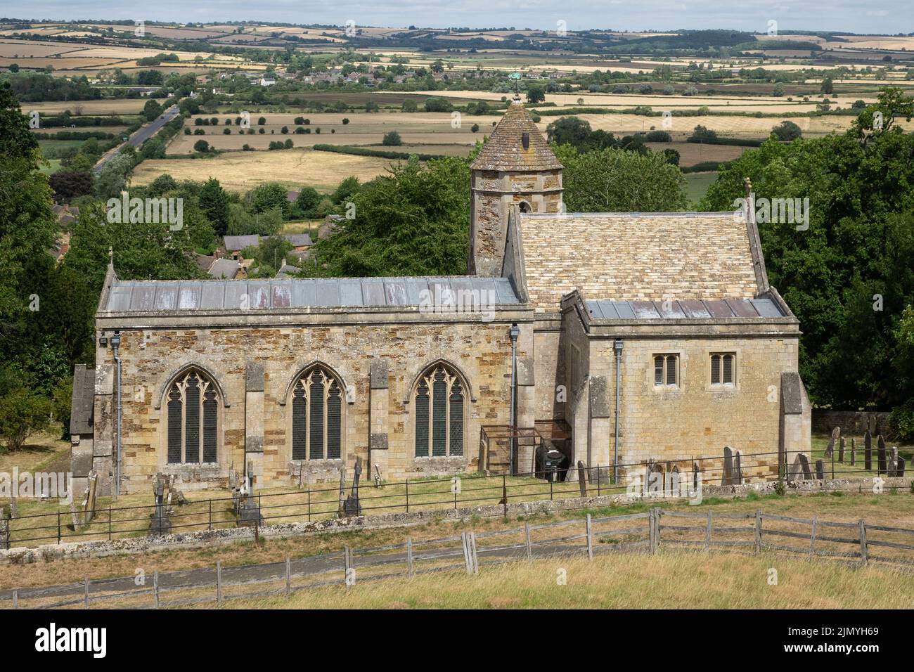 Angleterre, Northamptonshire, église de Rockingham Banque D'Images