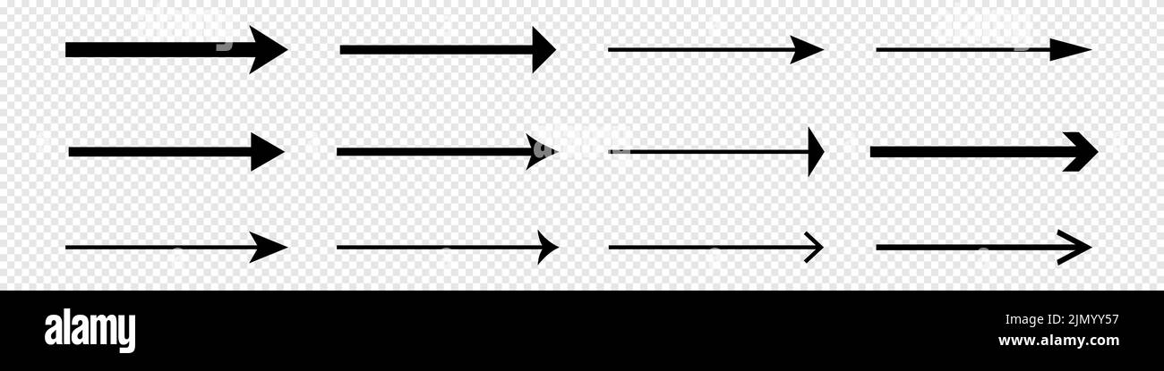 L'icône des flèches définit un design simple Illustration de Vecteur