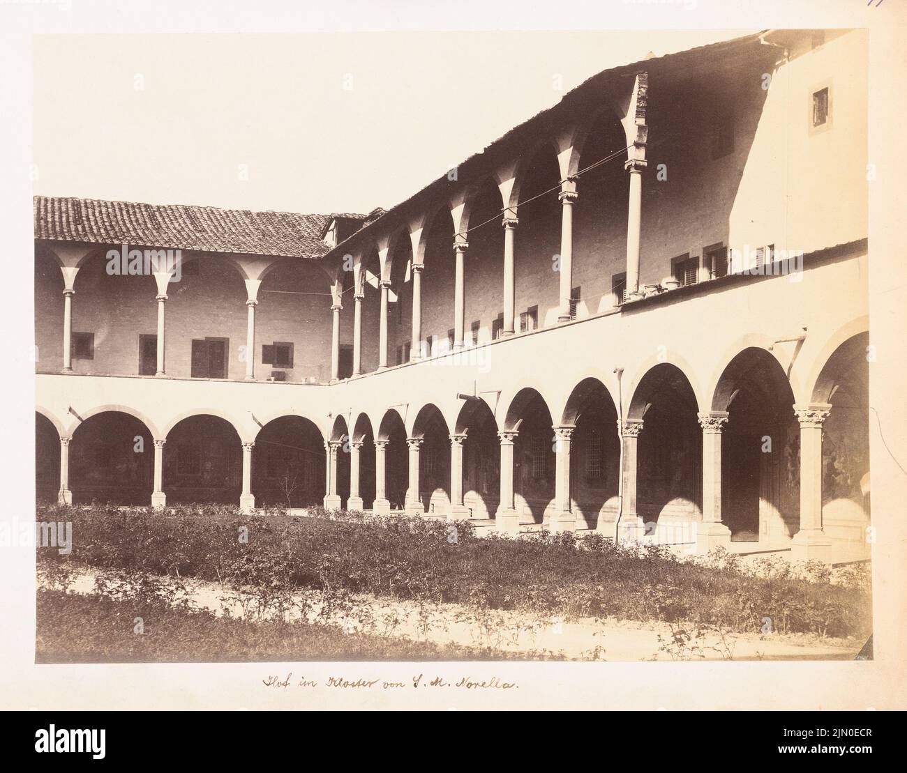 Alberti Leon Battista (1404-1472), S. Maria Novella à Florence (sans DAT.): Crossgear. Photo sur carton, 21,5 x 27,4 cm (y compris les bords de numérisation) Alberti Leon Battista (1404-1472): S. Maria Novella, Florenz Banque D'Images