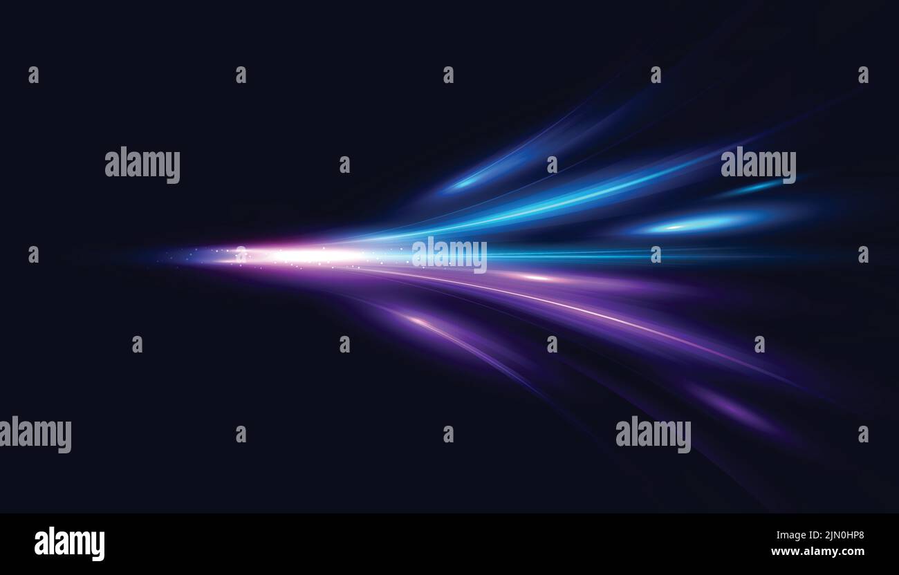 Arrière-plan moderne de la ligne de vitesse abstraite. Vitesse de mouvement dynamique de la lumière. Modèle de mouvement de vitesse technologique pour la conception de bannières ou d'affiches. Vecteur EPS10. Illustration de Vecteur